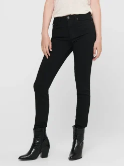 Only, Naisten Farkut, Forever Black Life Hw Sk Soo796C Musta