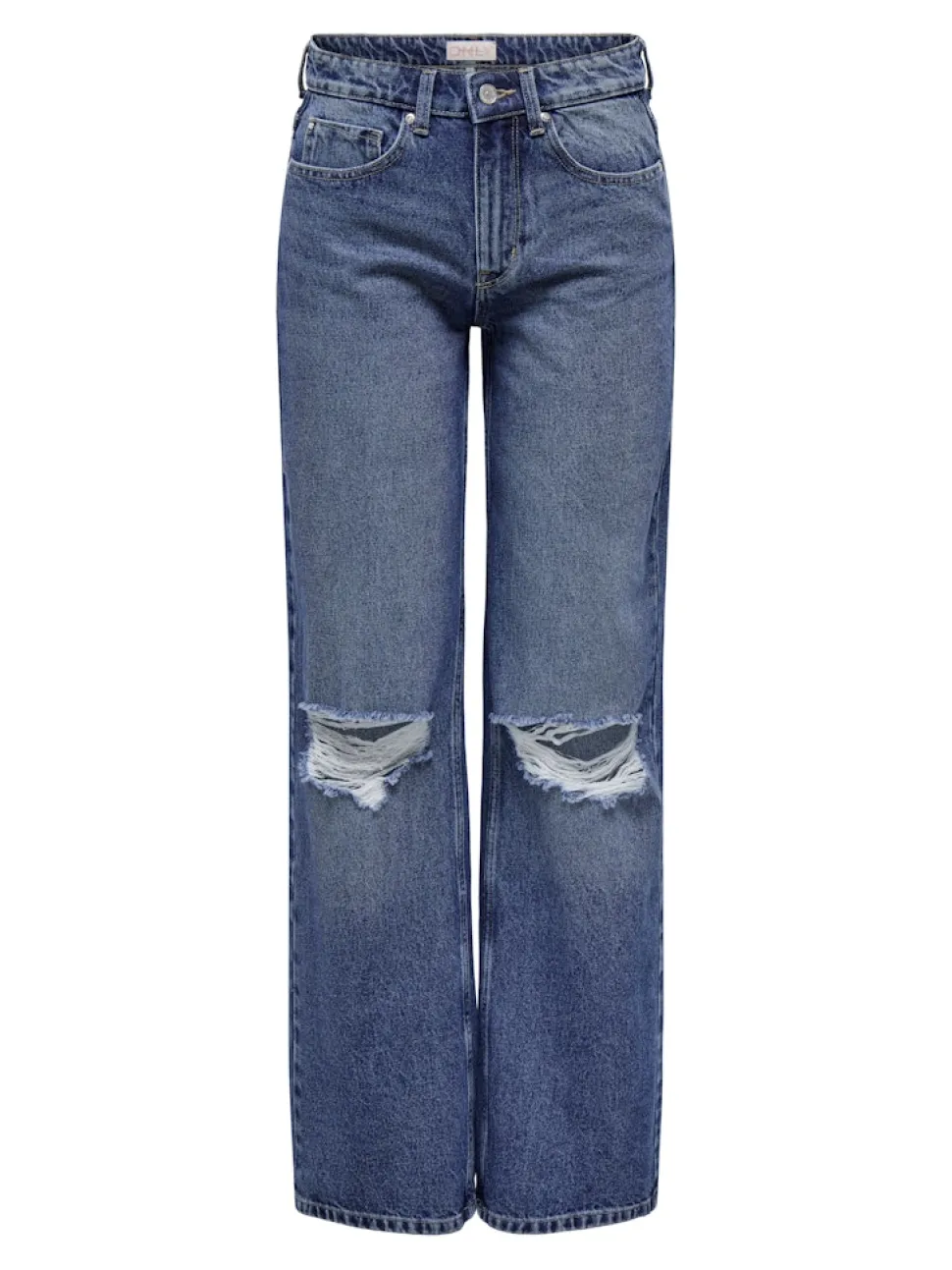 Only naisten farkut, ONLCARLA MID WIDE PIM267 Indigo