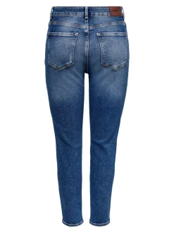 Only Naisten Farkut ONLEMILY STRETCH LIFE HW S A CRO718 Indigo