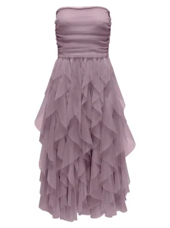 Only naisten mekko, ONLSKY SL LONG DRESS Vaalea Lila