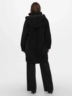 Only Naisten Teddytakki ONLSASCHA SHERPA JACKET CC OTW Musta