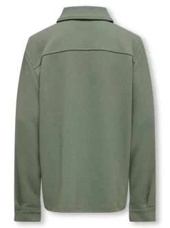 Only & Sons Junior Lasten Paitatakki, OSJNEW KODYL OVERSHIRT SWEAT Vaaleanvihreä