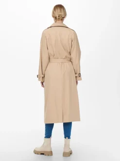 Only trenssi, ONLCHLOE TRENCHCOAT DOUBLE B. OTW Vaalea Beige