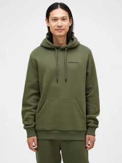 Peak Performance miesten huppari, M ORIGINAL SMALL LOGO HOOD Vihreä