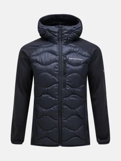 Peak Performance miesten takki M HELIUM DOWN HYBRID HOOD JACKET, musta