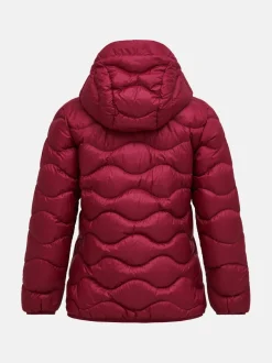 Peak Performance naisten kevytuntuvatakki W HELIUM DOWN HOOD JACKET, viininpunainen