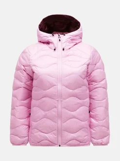 Peak Performance Naisten Kevytuntuvatakki, W Helium Down Hood Jacket Vaaleanpunainen