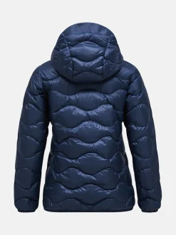 Peak Performance Naisten Kevytuntuvatakki, W Helium Down Hood Jacket Tummansininen