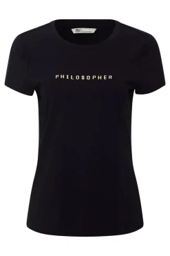 Philosophy Blues Original Naisten T-Paita, PHILOSOPHER T-PAITA Musta