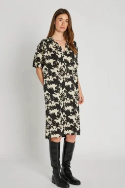 Philosophy Blues Original naisten mekko, MINT DRESS Mustavalkoinen