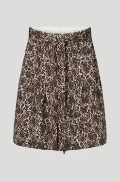 Philosophy Blues Original naisten hame, LANORA SKIRT Ruskea Kuosi