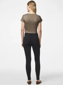 Pieces Housut, Skin Wear Jeggings Black Black
