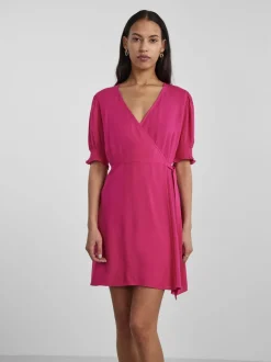 Pieces mekko, PCTALA 2/4 WRAP DRESS Pinkki