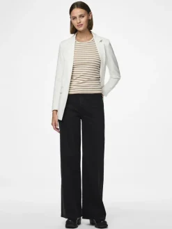 Pieces naisten bleiseri, PCBOZZY LS LOOSE BLAZER Cloud Dancer