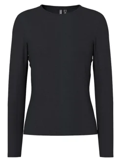 Pieces, Naisten Paita, Sirene LS Tee Black