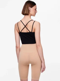 Pieces Naisten Shortsit PCIMAGINE SHAPEWEAR SHORTS Tan
