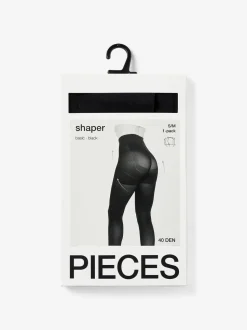 Pieces Naisten Sukkahousut PCSHAPER 40 DEN TIGHTS Black