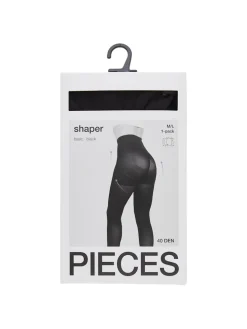 Pieces Naisten Sukkahousut PCSHAPER 40 DEN TIGHTS Black