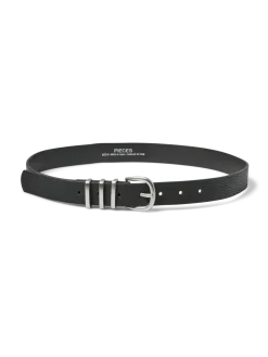 Pieces naisten vyö, PCLEA JEANS BELT Black Black W/Silver