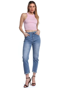 Piro Jeans Naisten Farkut PIRO 1360 Indigo