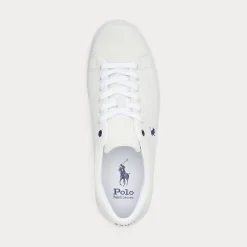 Polo Ralph Lauren kengät, LONGWOOD SUEDE SNEAKER Valkoinen