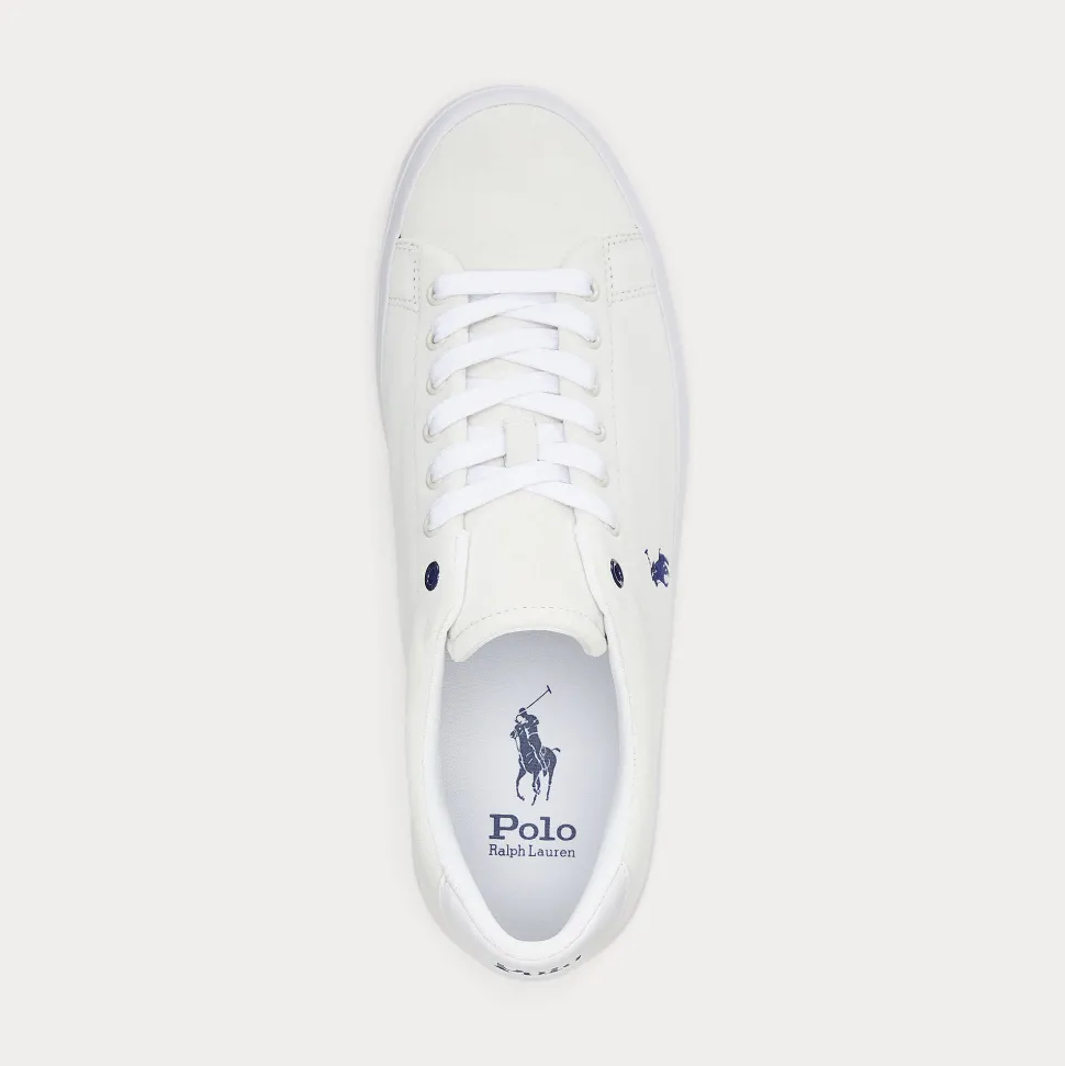Polo Ralph Lauren kengät, LONGWOOD SUEDE SNEAKER Valkoinen