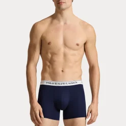 Polo Ralph Lauren Miehet Alushousut K Boxer Brief 3kpl AOP tummansininen