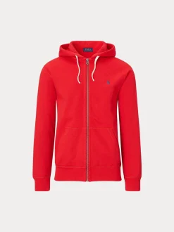Polo Ralph Lauren Miehet Vetoketjuhuppari Hood LongSleeveKnit Punainen