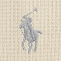 Polo Ralph Lauren miesten huppari Long Sleeve Knit Pullover Hoodie, luonnonvalkoinen