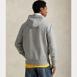 Polo Ralph Lauren miesten huppari, LONG PULL OVER HOODIE Keskiharmaa