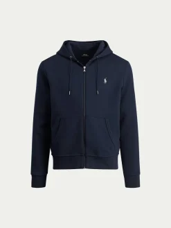 Polo Ralph Lauren Miesten Huppari, DOUBLE KNIT HOODIE FULL ZIP ATHLETIC Tummansininen