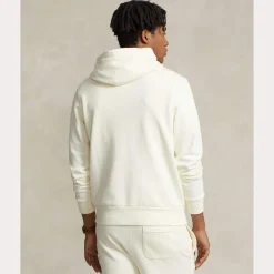 Polo Ralph Lauren miesten huppari, LOOPBACK FLEECE HOODIE Luonnonvalkoinen