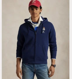 Polo Ralph Lauren miesten huppari, POLO BEAR FLEECE FULL ZIP HOODIE Tummansininen