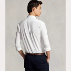 Polo Ralph Lauren Miesten Kauluspaita, FEATHERWEIGHT MESH SHIRT Valkoinen