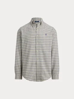 Polo Ralph Lauren miesten kauluspaita Long Sleeve Sport Shirt, vaaleanharmaa