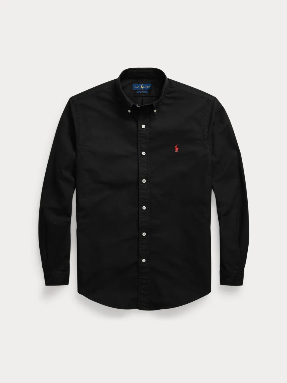 Polo Ralph Lauren miesten kauluspaita Custom Fit Carment-dyed Oxford Shirt, musta