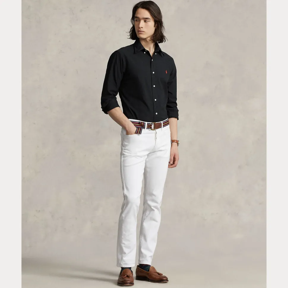 Polo Ralph Lauren miesten kauluspaita Custom Fit Carment-dyed Oxford Shirt, musta