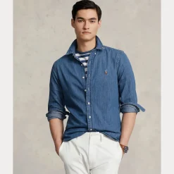 Polo Ralph Lauren miesten kauluspaita, DENIM SHIRT Indigo