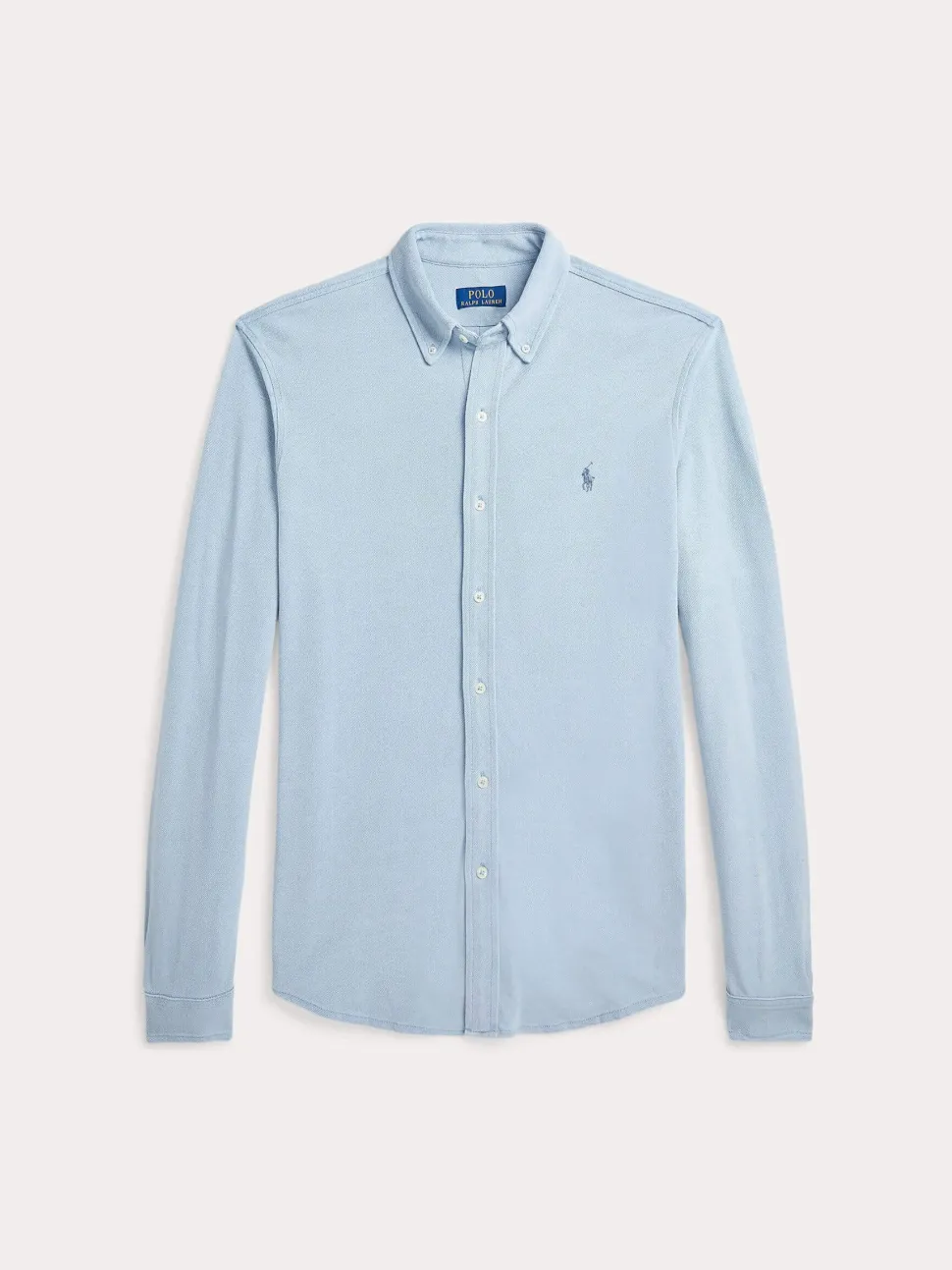 Polo Ralph Lauren Miesten Kauluspaita, FEATHERWEIGHT MESH SHIRT Vaaleansininen