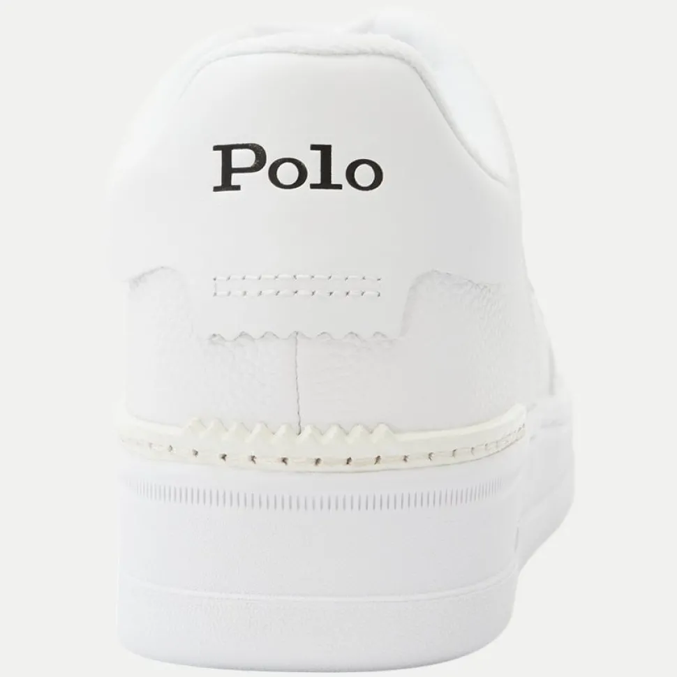 Polo Ralph Lauren Miesten Kengät, MASTERS CRT-SNEAKERS-LOW TOP LACE ALL WHITE Valkoinen