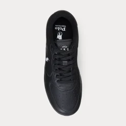 Polo Ralph Lauren Miesten Kengät, MASTERS CRT-SNEAKERS-LOW TOP LACE NAVY WHITE Musta