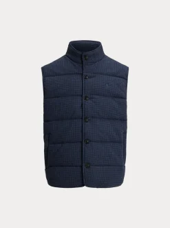 Polo Ralph Lauren Miesten liivi Houndstooth Print Estate Rib, sininen