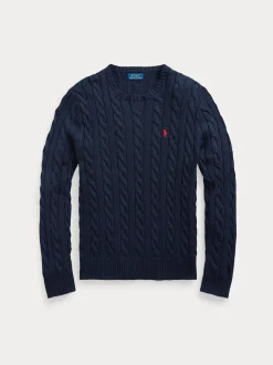 Polo Ralph Lauren miesten neule, LS DRIVE LONG SLEEVE PULLOVER Tummansininen