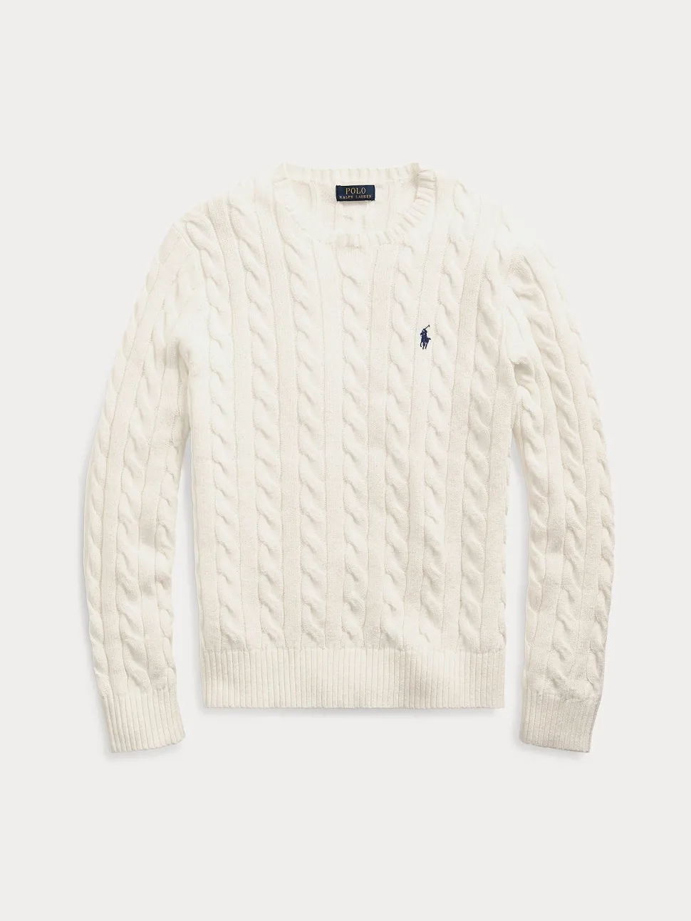 Polo Ralph Lauren miesten neule, LS DRIVE LONG SLEEVE PULLOVER Valkoinen