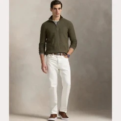 Polo Ralph Lauren miesten neule, POLO HALF ZIP Khaki