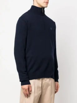 Polo Ralph Lauren Miesten Neulepusero, LS HZ PP-LONG SLEEVE-PULLOVER Tummansininen