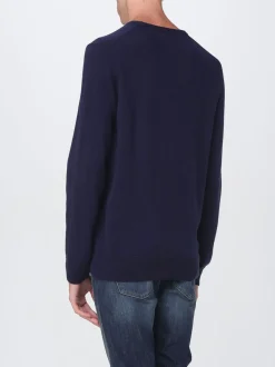Polo Ralph Lauren miesten neulepusero, LONG SLEEVE PULLOVER CREW WOOL Tummansininen
