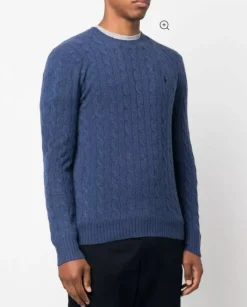 Polo Ralph Lauren miesten neulepusero LSCABLECNPP LONG SLEEVE PULLOVER, tummansininen