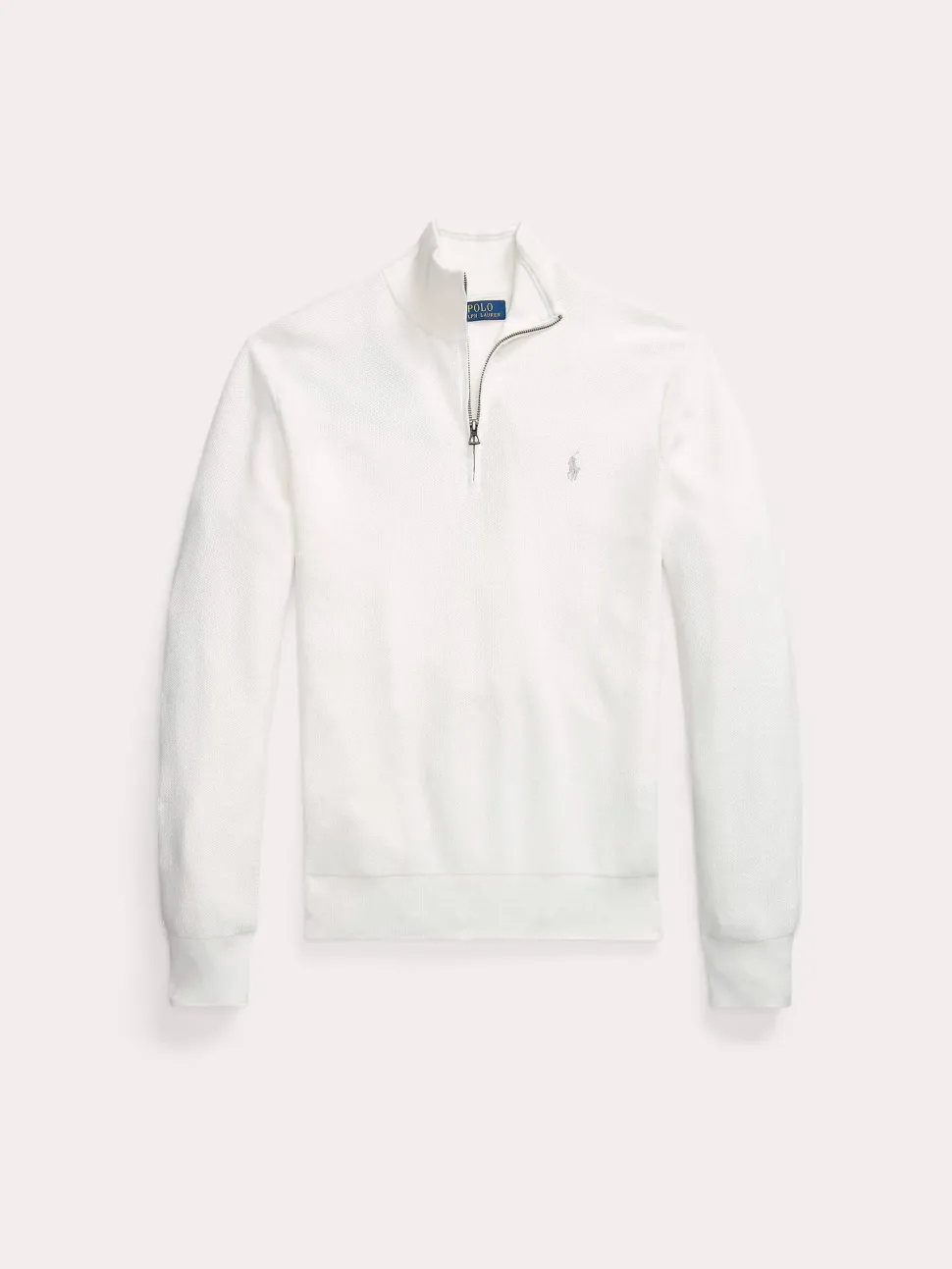 Polo Ralph Lauren miesten neule, POLO HALF ZIP Valkoinen