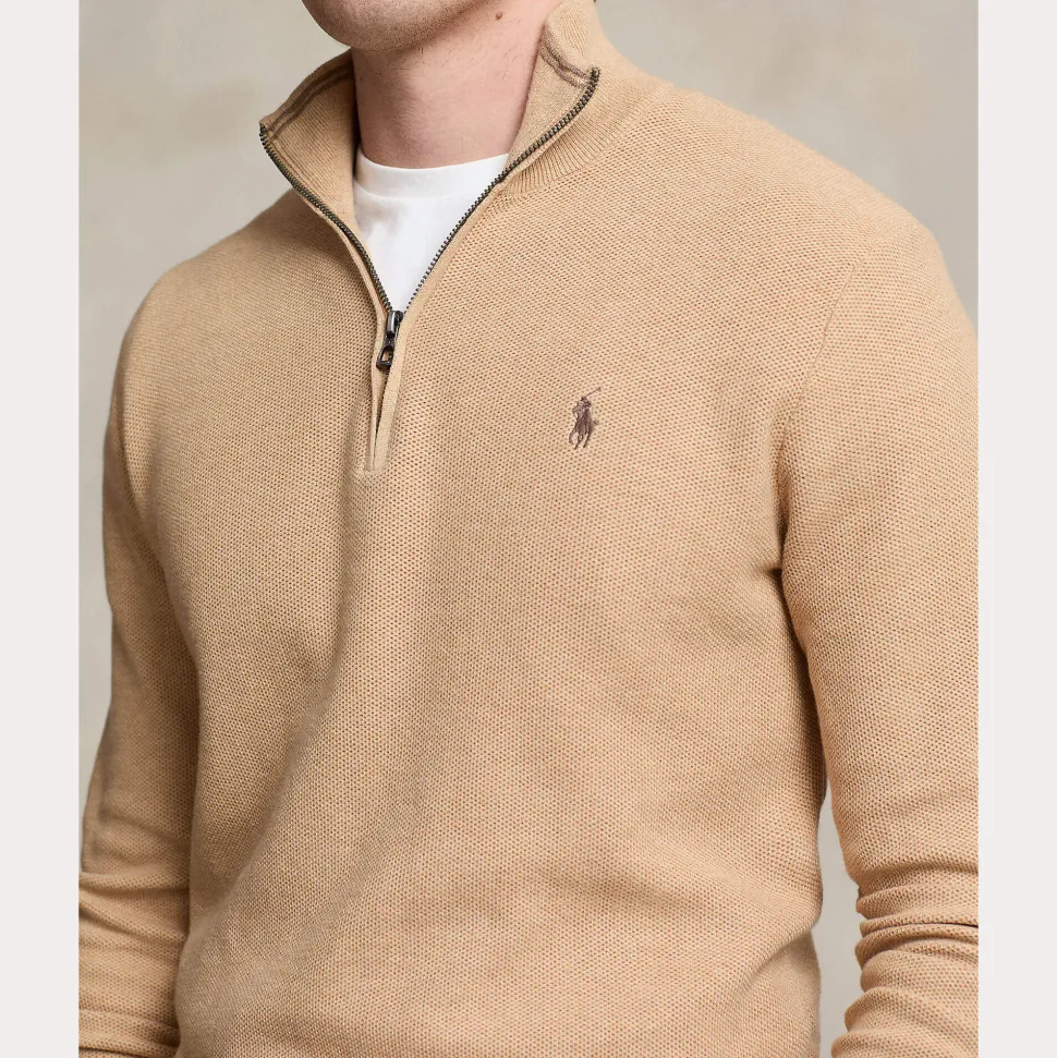 Polo Ralph Lauren miesten neule, POLO HALF ZIP Beige
